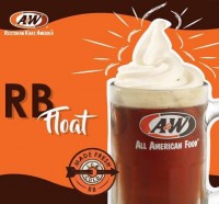 Menu Root Beer Float A & W Restaurant